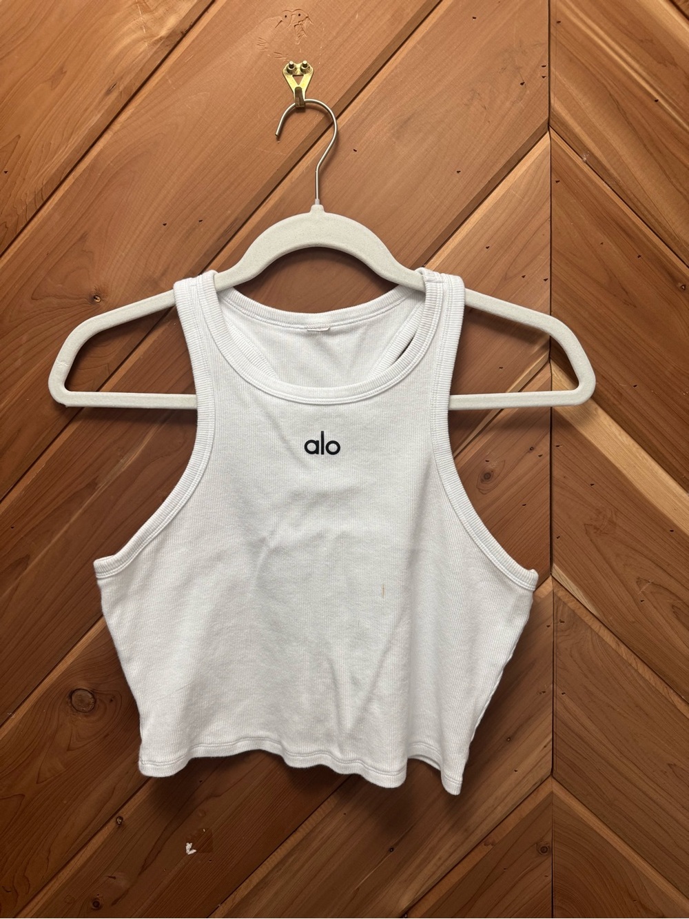 Alo Yoga Aspire Tank White Large